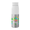 Thiess RPET Metal Water Bottles White